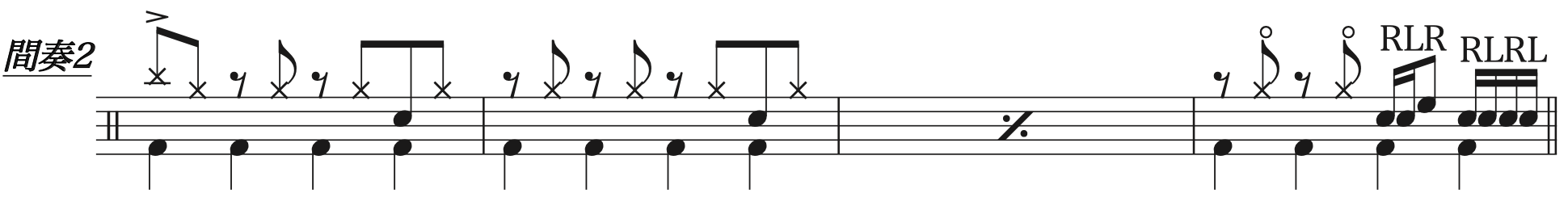 明け星,ドラム簡単楽譜1.LiSA