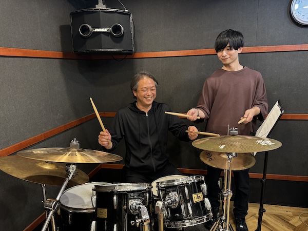 上野ドラム教室レッスン風景