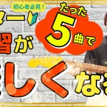 【簡単で楽しい】ギター練習が続く神曲ベスト5