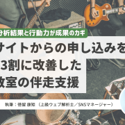 アンケート分析 × 行動の積み重ねが成果のカギ