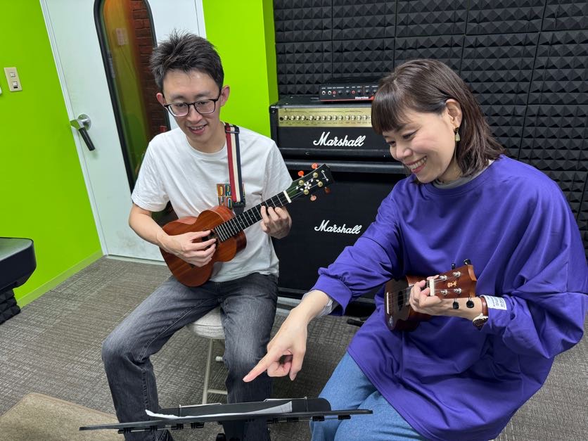 Liveart吉祥寺ウクレレ教室の練習風景004